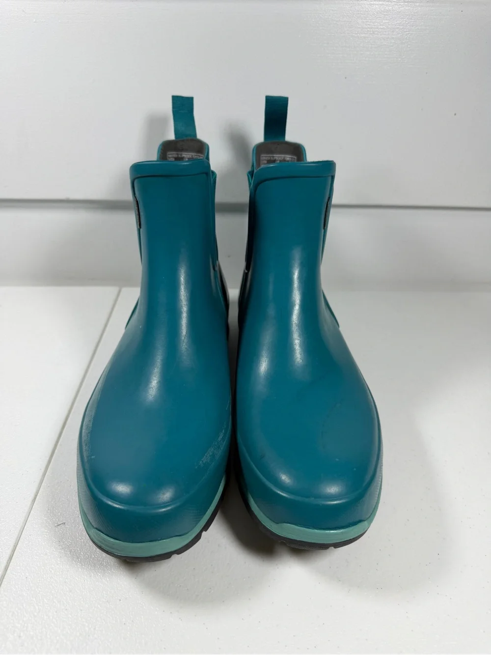Bogs Amanda Slipboop Teal Rain Chelsea Boots - Waterproof Slip-On Womes size 8